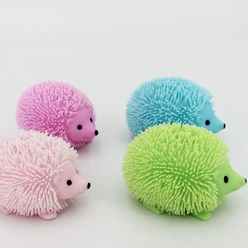 Cute Lovely Animal Squeeze Spiky Balls Glitter Squishy Pinch Doll Sensory Fidget Toys Soft Stress Relief Anti-Anxiety Gift