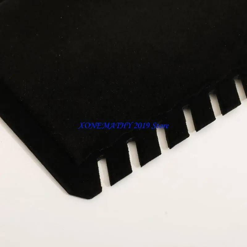 F42F Wszechstronny stojak na naszyjniki z miękkiej flaneli dla miłośników biżuterii i sprzedawców detalicznych zapewnia i