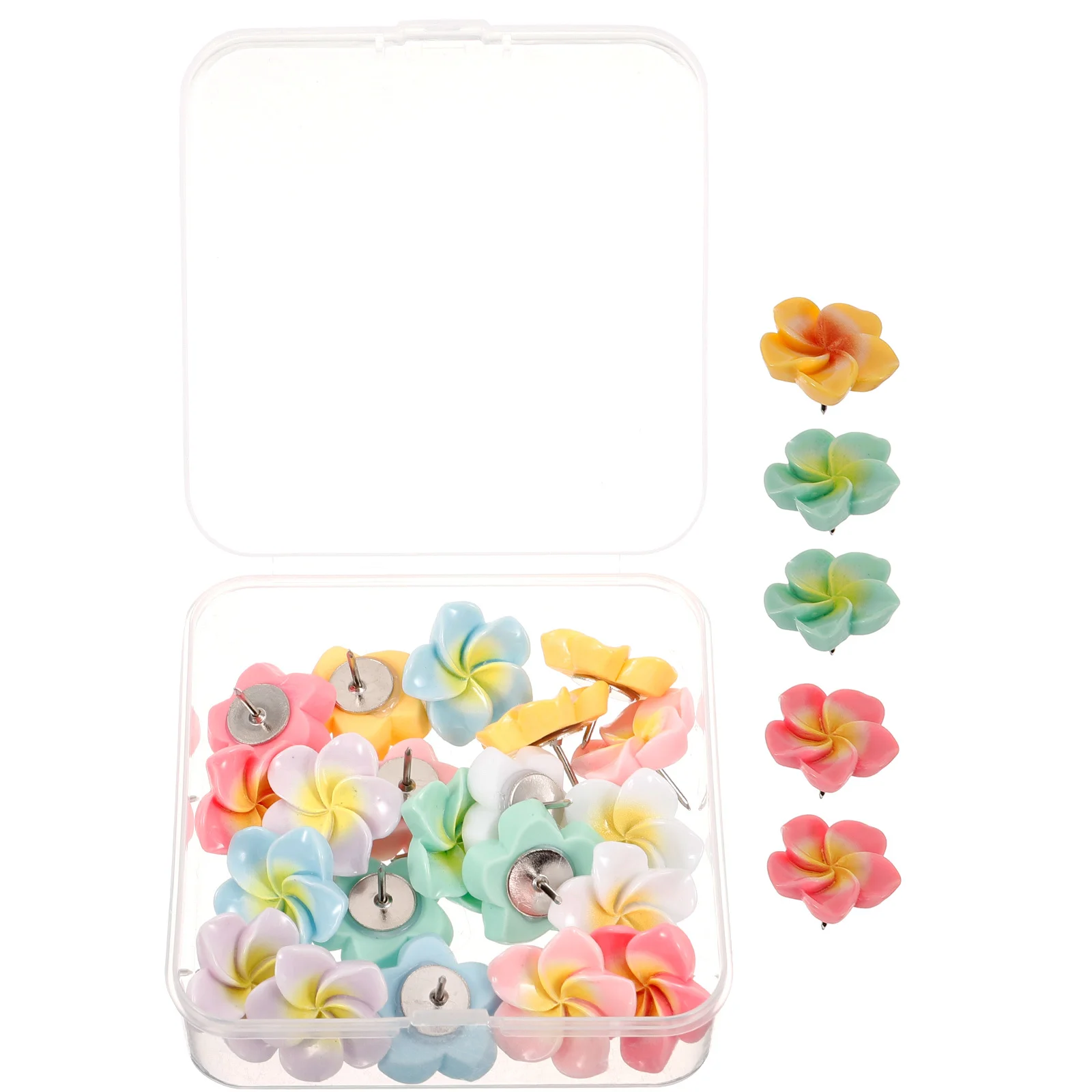 

21Pcs Flower Pushpins for Cork Board Cute Thumb Tacks Pinning Photos Maps Office Classroom Use Pushpins for Cork Board