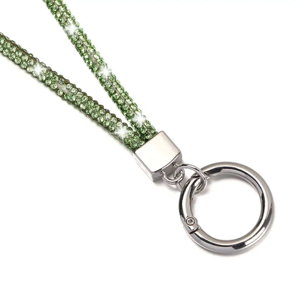 Luxury Bright Bling Bling Crystal Anti-lost Rope Rhinestone Phone Lanyard Hanging Cord Chain Straps