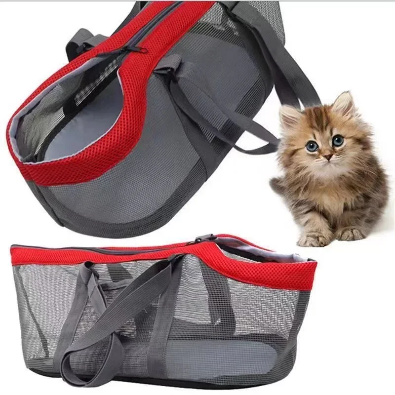 

Large Capacity Cat Bag Going Out Pet Handbag Transparent Breathable Pet Cat and Dog Bag Convenient One-shoulder Pet Bag