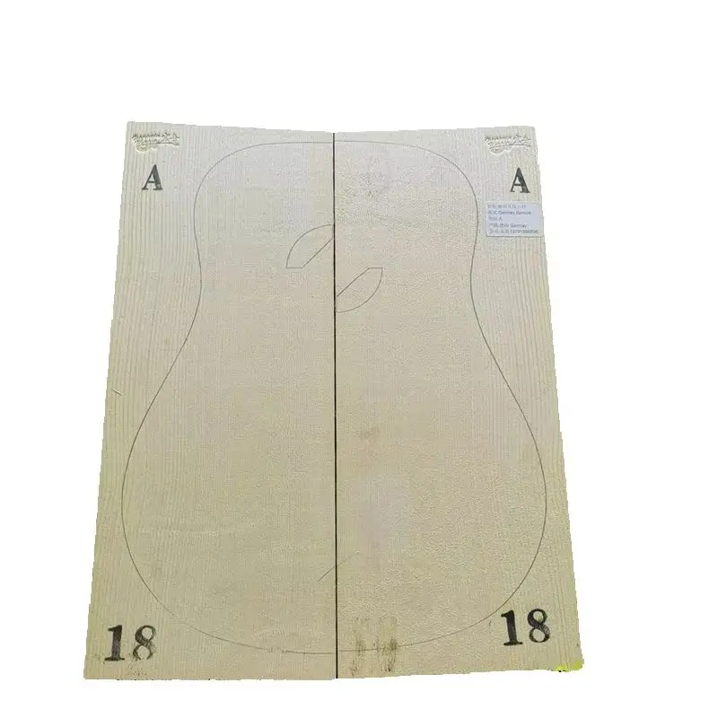 A Claw Pattern German Spruce Veneer Guitar Panel Bear Claw Pattern Deshan Cedar Alpine Spruce Guitar Production