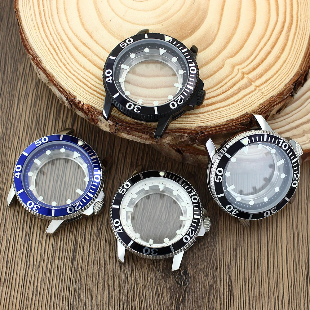 42.5 مللي متر الرياضة الغوص ساعة حافظة ساعة اكسسوارات 316L أجزاء الفولاذ المقاوم للصدأ ل Seiko Nh35 Nh34 Nh36 Nh38 حركة 30.5 مللي متر الطلب