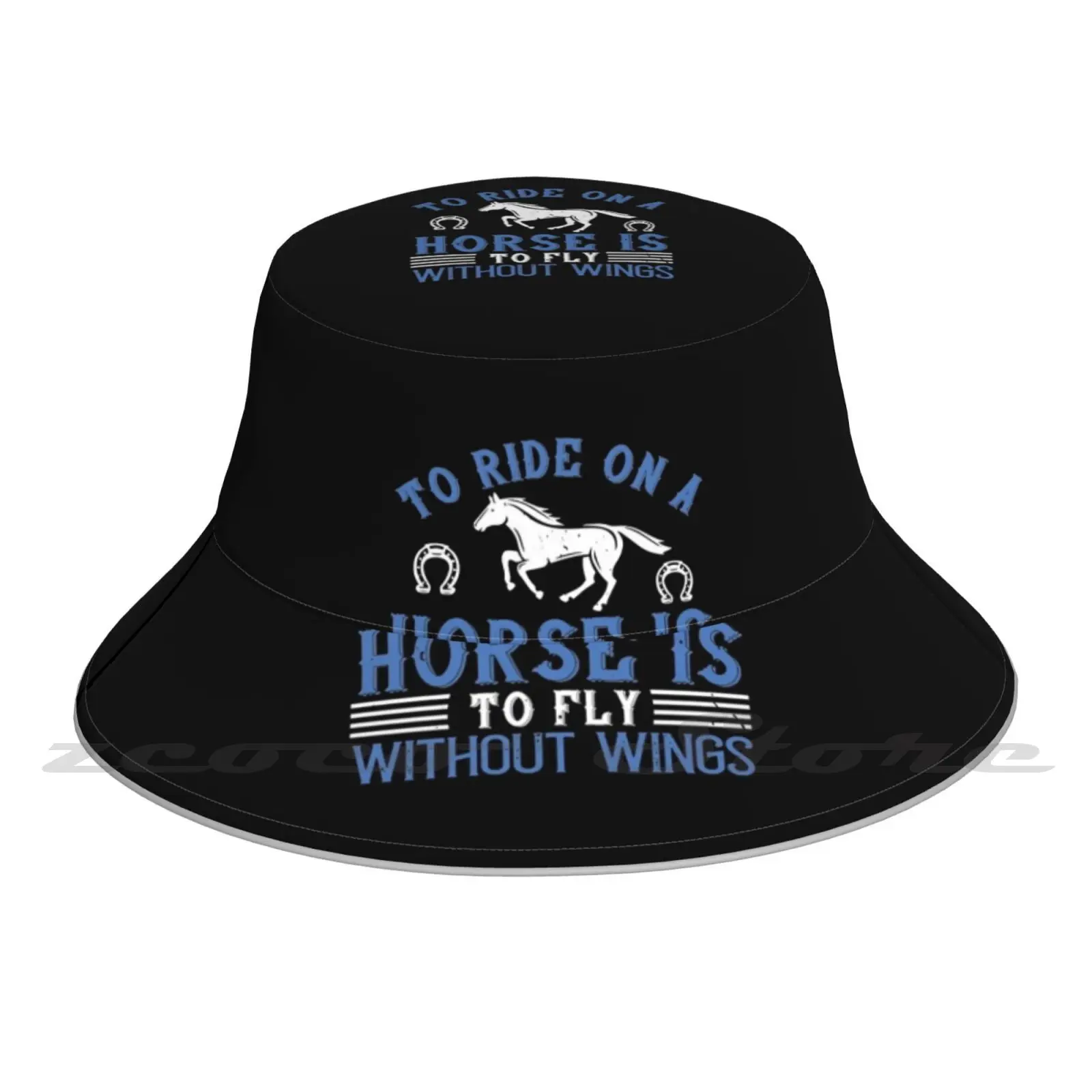 The American Gets It Done Bucket Hat Outdoor Sports Breathable Present Fashion Cap Cheeky Gelding Ottb Ottbs Eventing Horses