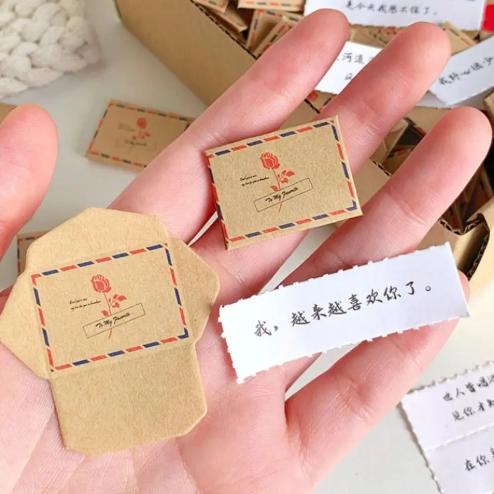 100 promesas/bendiciones/para hacer listas Mini juego de letras de amor hecho a sí mismo DIY regalos sorpresa mensaje de amor manualidades de papel hechas a mano