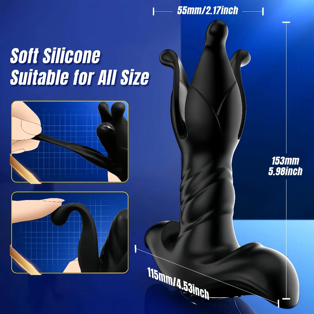 Prostate Massager Vibrator Sex Toys Men Anal Plug 9 Tension Shock Flapping Thrusting Vibrating Butt Plug for Gay Adult Toy - view 6