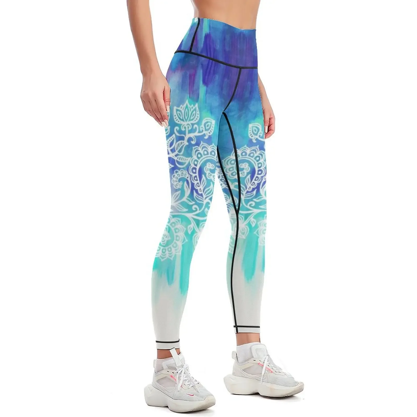 النيلي وأكوا طماق مجردة النساء الرياضة رفع اللياقة البدنية السراويل النسائية اللياقة البدنية مجموعة الصالة الرياضية طماق المرأة