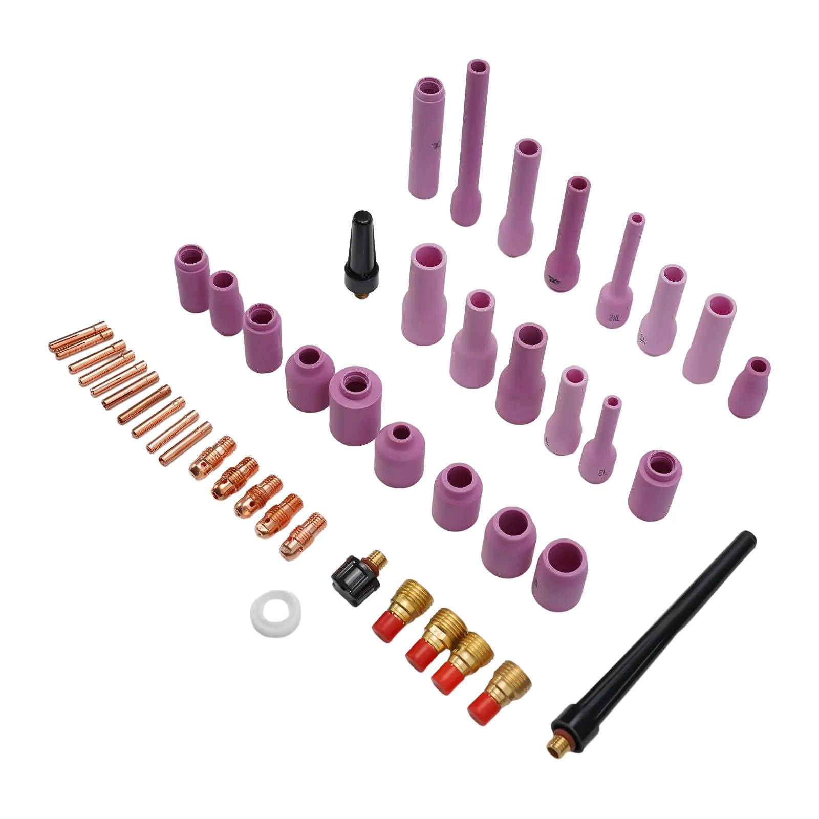 

WP9 20 25 TIG Gas Lens 46x/set Spare Parts Body Assorted Kit For TIG Welding Torch Reliable Replacement Brand New