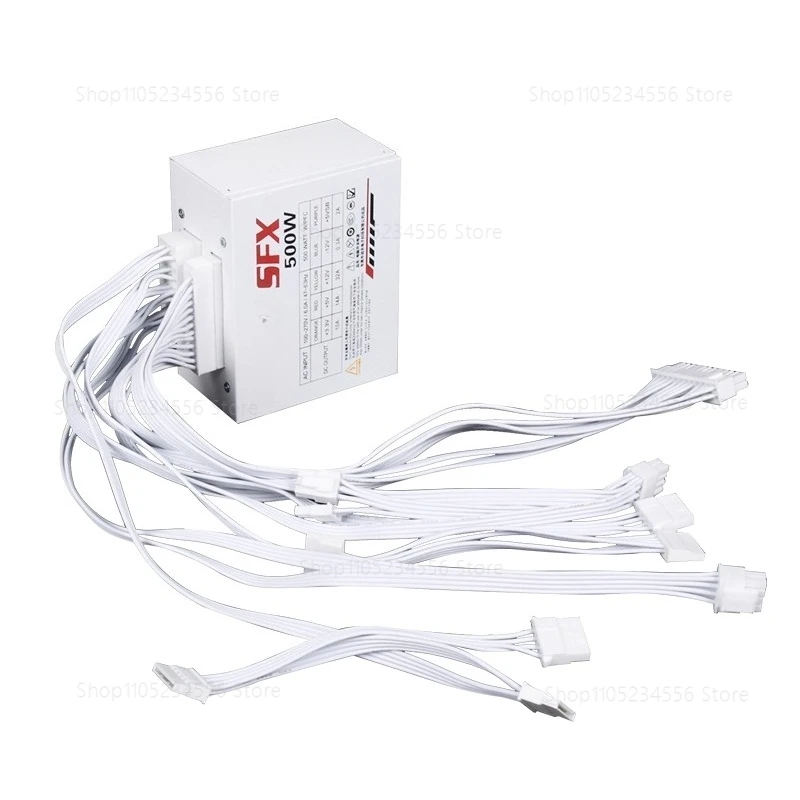 SFX full module pure white 750W 850W gold 500W 600W silent desktop itx mini chassis power supply
