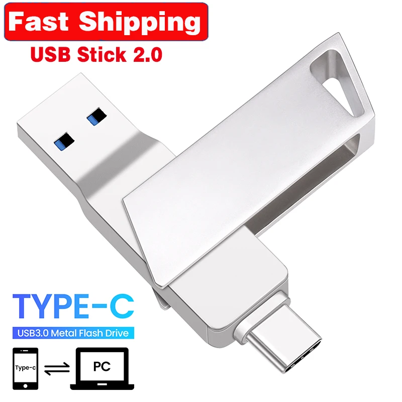 

Быстрая доставка Pendrive, высокоскоростной флэш-накопитель Type-C для телефона, USB 3,0, 256 ГБ, внешний накопитель, 128 ГБ, 64 ГБ, флэш-накопитель, 32 ГБ
