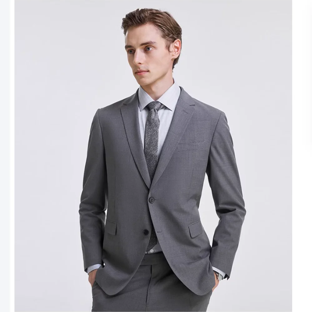 

Elegant Men's Suit Single Breasted 2 Piece Jacket Pants Blazer Set High Quality Formal Business Gentleman Slim Fit Male Clothing