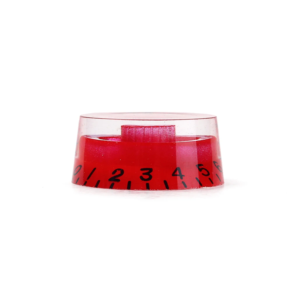 

4 PCS/Set Guitar Knob Volume Tone Control Knobs Cap Parts for Potentiometer Red