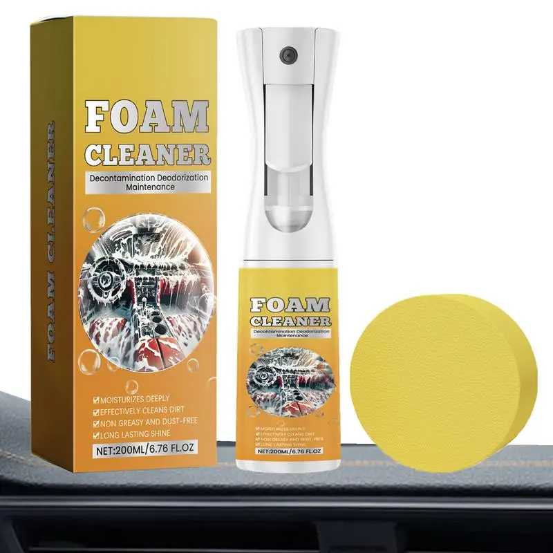 Foam Cleaner For Car Powerful Car Seat Cleaner Multifunctional Foam Cleaner For Car Interior Furniture Carpet