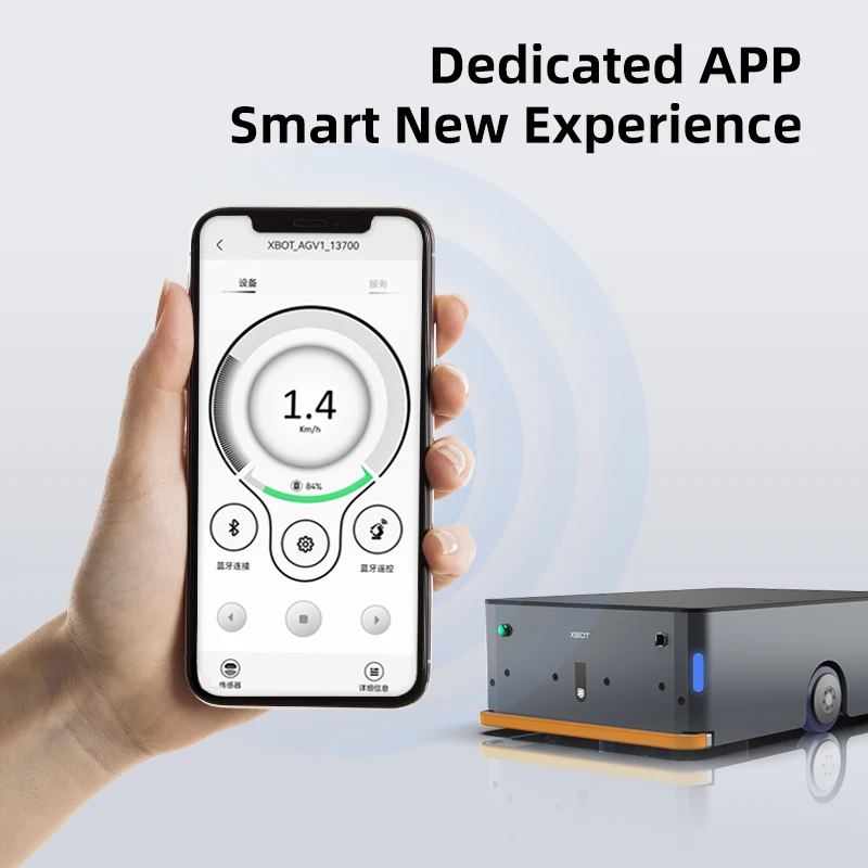 XBOT Agv 600kg Roboter Material Handhabung Magnetst Reifen Navigation Auto Guided Vehicle Warehouse Factory Delivery System