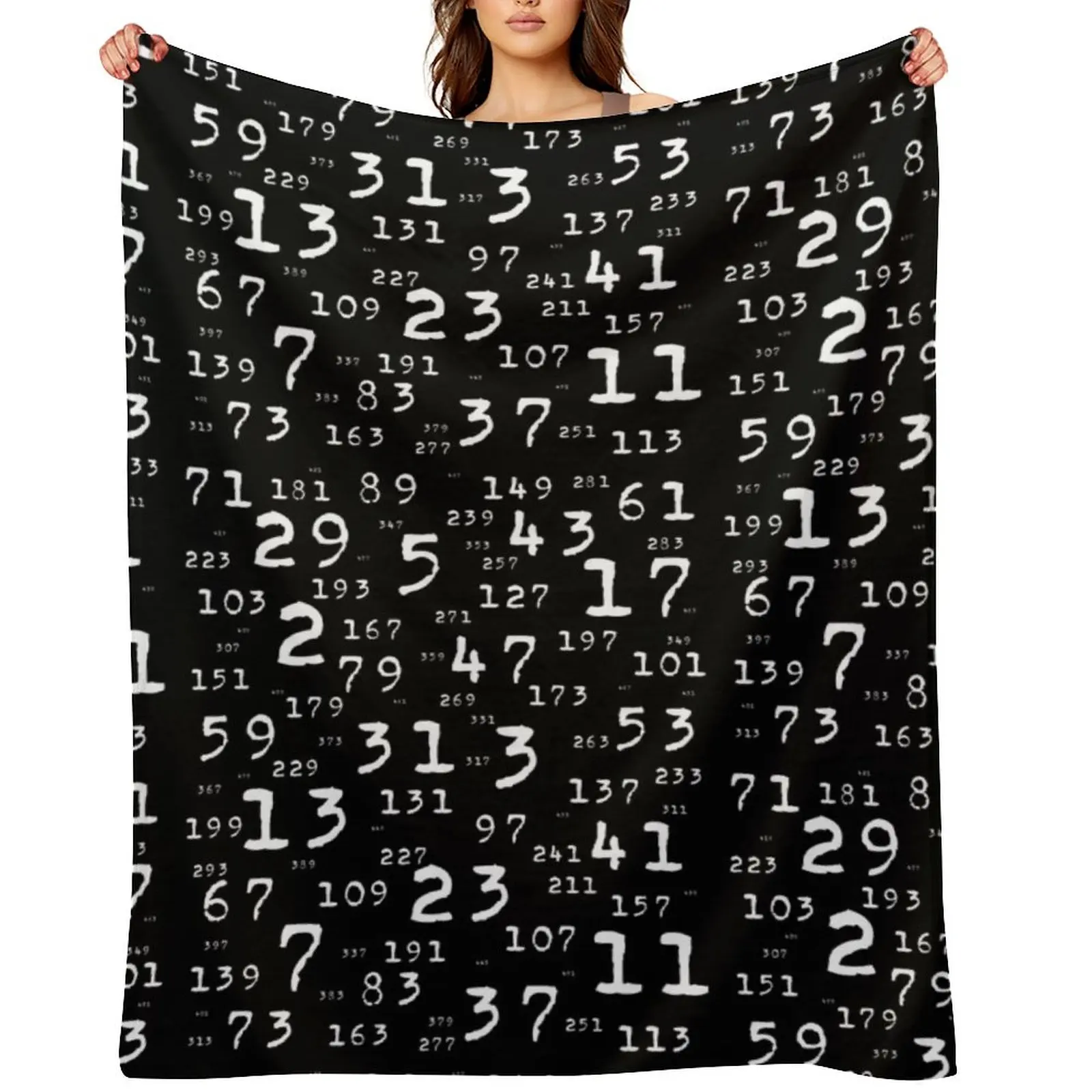 

Prime Numbers Maths Throw Blanket Baby Bed For Baby Thermal Blankets