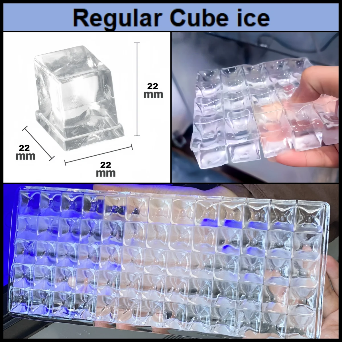 Commercial Cube Ice Making Machine Stable Ice Output Performance for Restaurant Bar Shop and Catering Business Scenarios