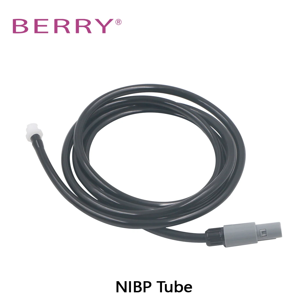 BERRY AM6100 Veterinary Monitor ECG Cable ECG Electrode Clip SpO2 Sensor Reusable NIBP Cuff NIBP Tube Monitor Accessories