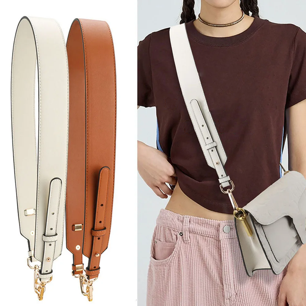 Verstellbare breite Umhängetasche Riemen Ersatz Pu Leder Frauen Umhängetaschen Riemen Mode Handtasche Gürtel DIY Taschen Zubehör