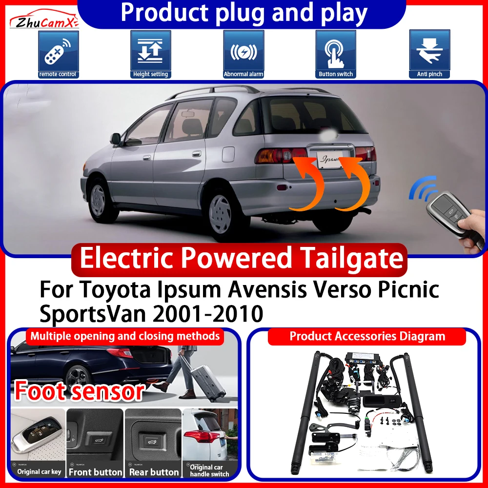 

Powered Tailgate for Toyota Ipsum Avensis Verso Picnic SportsVan 2001-2010 anti pinch Smart Intelligent Trunk Control Gate Lift