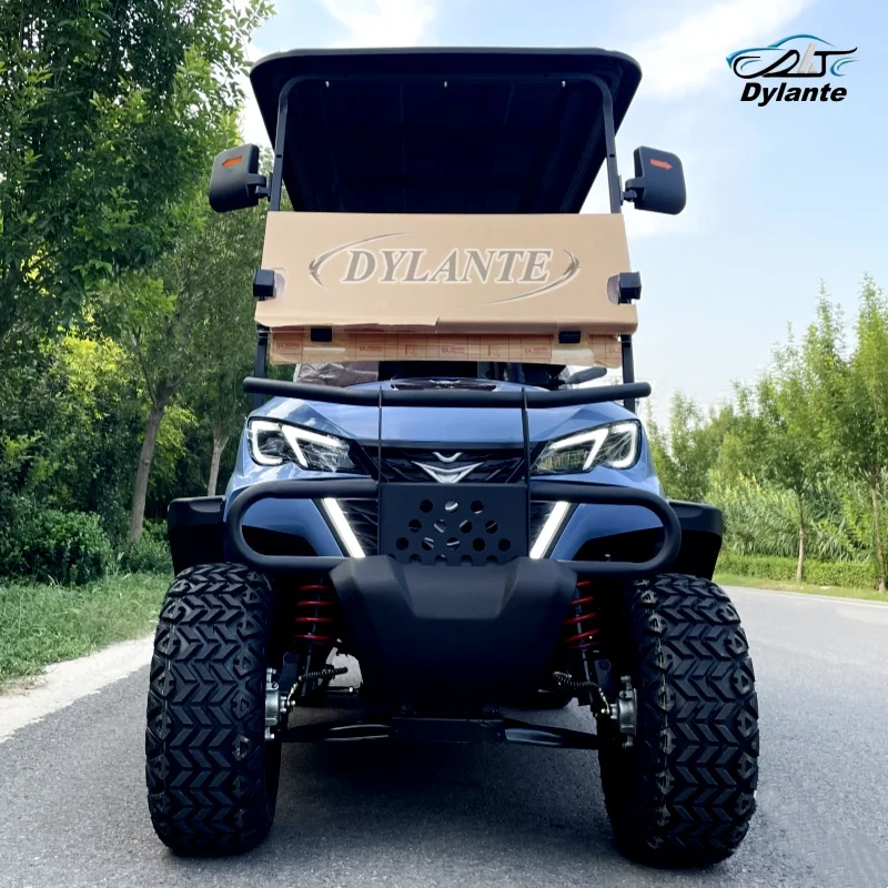 Luxury Sightseeing Car 6 Seats Hunting Shooting Off-Road Transport Vehicle 4kw 5kw Customized 48V 60V 72V Electric Golf Cart