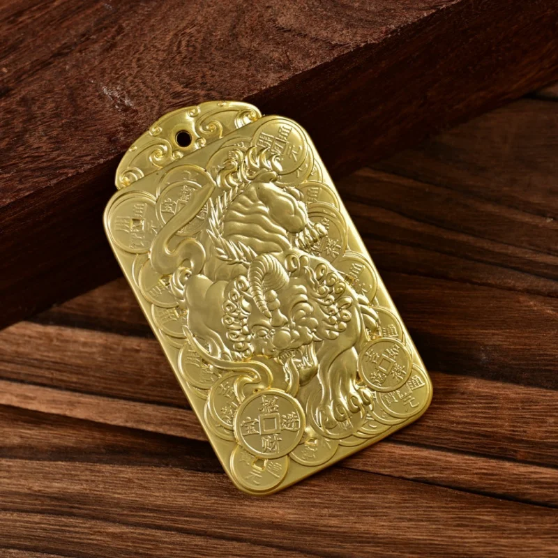 قلادة المال جمع الثروات كيرين علامة الرجال والنساء قائمة سيارة الديكور المفاتيح قلادة قائمة بالجملة