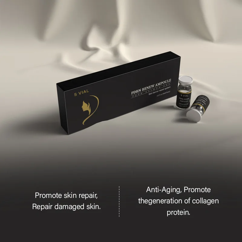 Korea 10ml Face Salmon PDRN Renew Skin Booster Barrier Repair Ampoule Serum Kit Firming Whitening Rejuvenation SkinCare