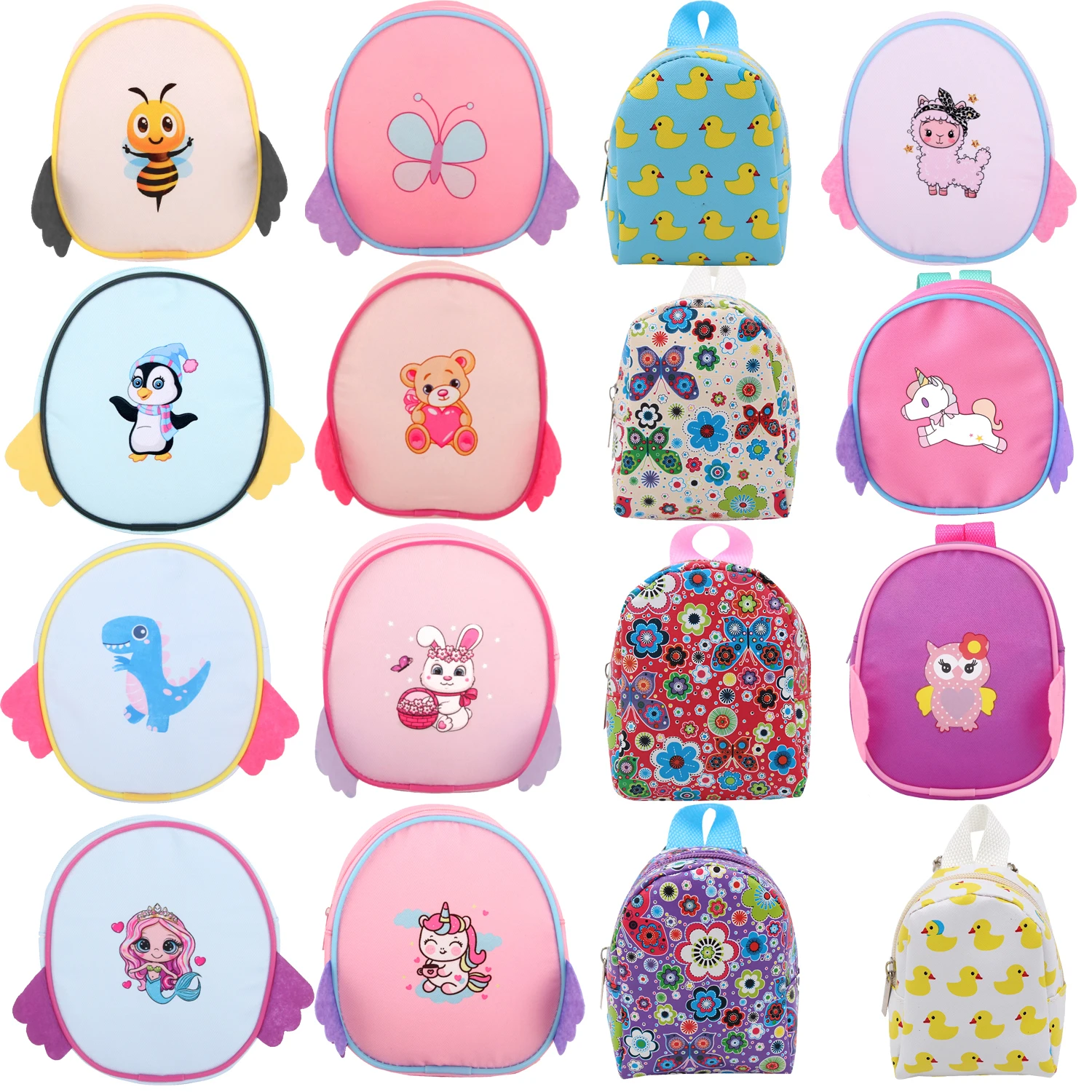 Doll Accessories Bags Backpack Cute Handbag Zero Wallet, Key Bag For 18 Inch American Dolls,For Kids,Girl\'s Gift