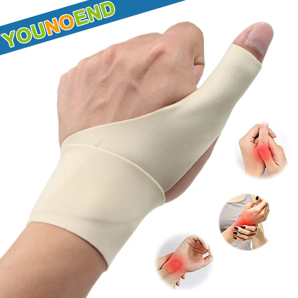 1Pcs Thumb Wrist Brace Compression Belt Arthritis Pain Relief Protector Support Soft Elastic Thumb Splint for Left or Right Hand