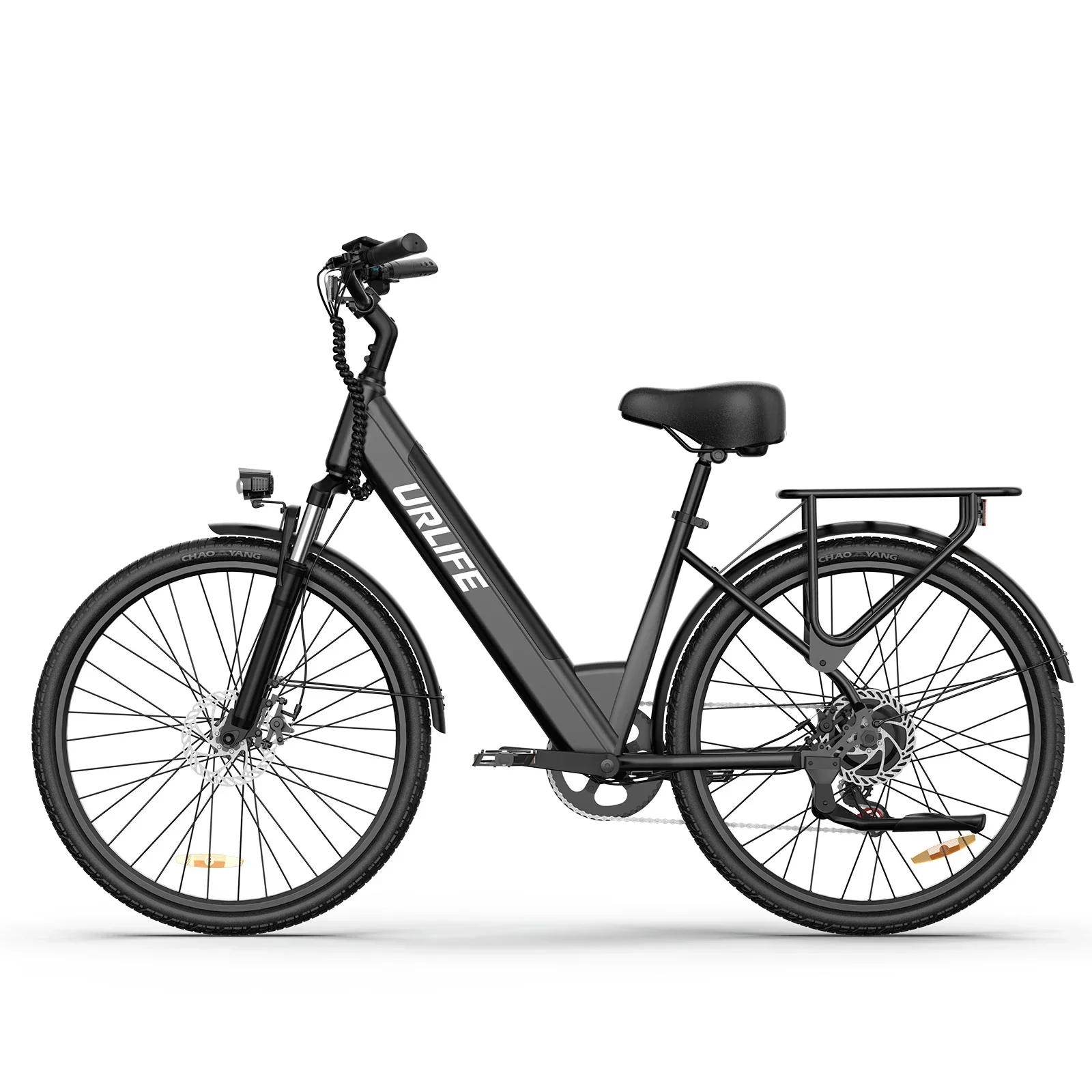 URLIFE E26 Adult EBike 250W 48V10.4AH Battery City Commuter Electric Bike 26 Inch Tires Electric Bicycle