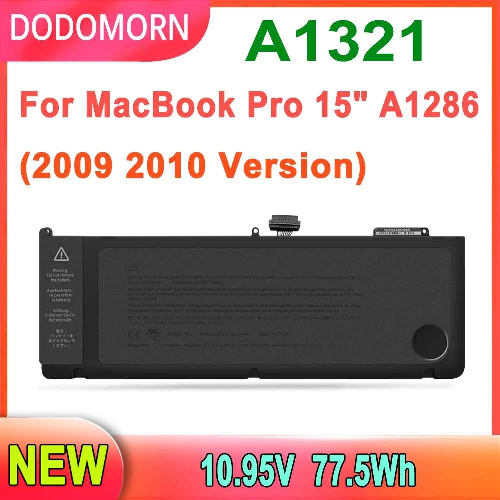 

Новый аккумулятор A1321 для ноутбука Macbook Pro 15 дюймов A1286 Mid 2009 2010 Версия MC118 MC371 MC372 MB985 MB986 10,95 в Вт-ч