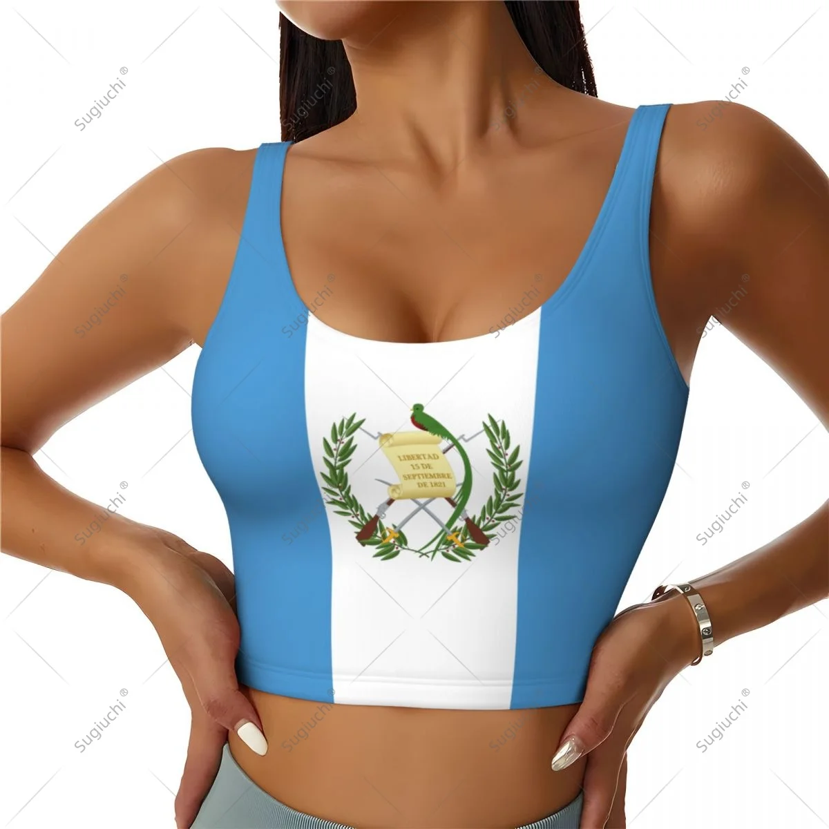 

Женский спортивный жилет с флагом Гватемалы для занятий спортом, легкий, модный, для йоги и тренировок