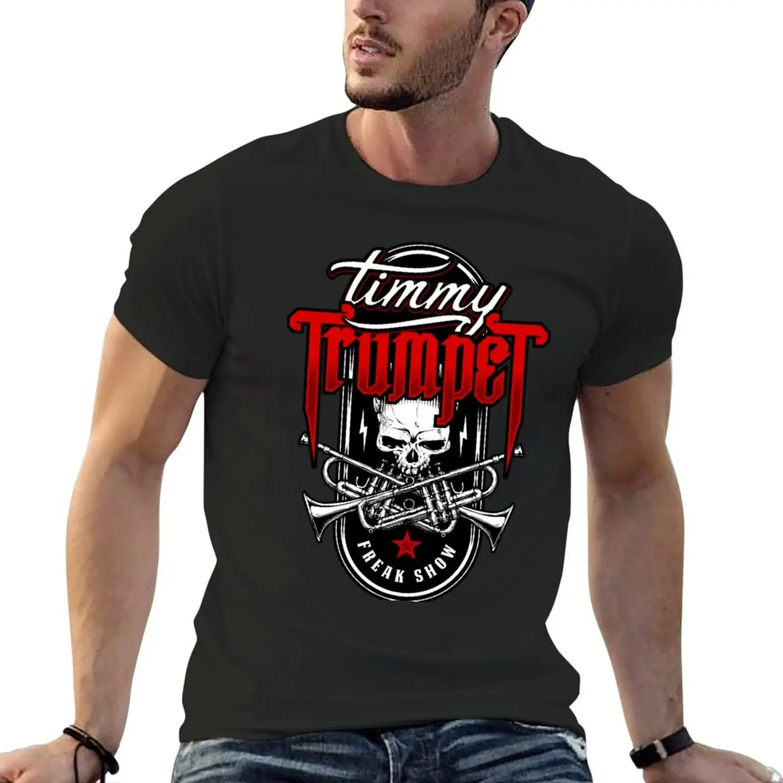 Timmy freak show badge T-Shirt anime tshirt anime clothes for a boy mens graphic t-shirts funny