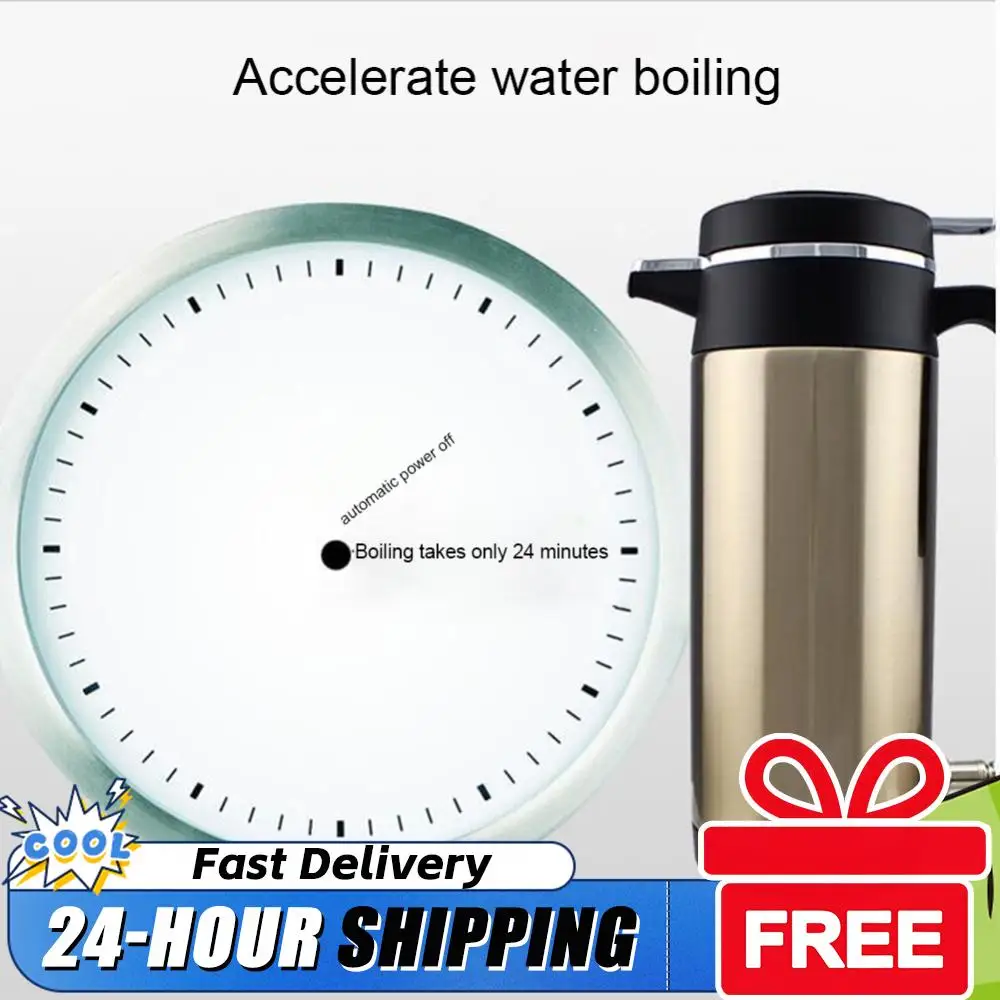

1200 ML Car Hot Kettle Portable Water Heater Leak-Proof Design 12/24 V Stainless Steel Kettle Fast Boiling for Coffee Tea Drinks