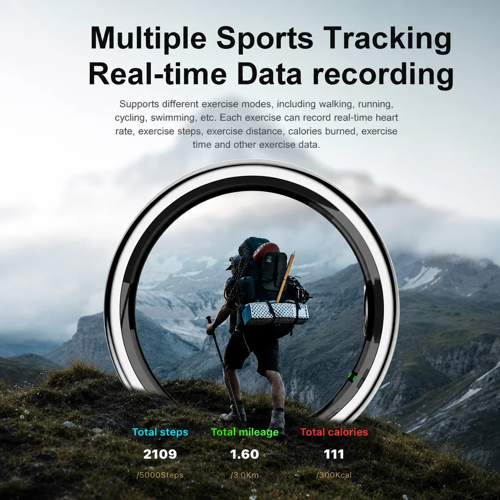 AI Smart Ring Health Tracker M - đánh giá và giá Blood Pressure Monitor