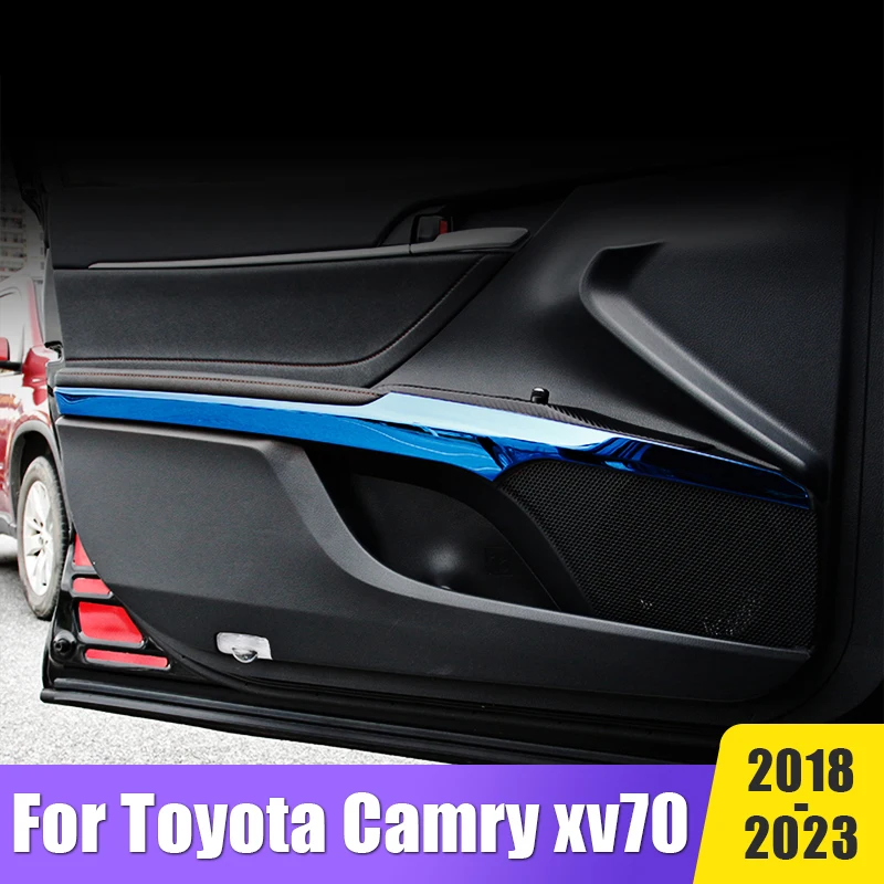 

Auto Accessories Interior Modification For Toyota Camry 70 XV70 2018-2020 2021 2022 2023 Car Inner Door Panel Trim Strips 4pcs