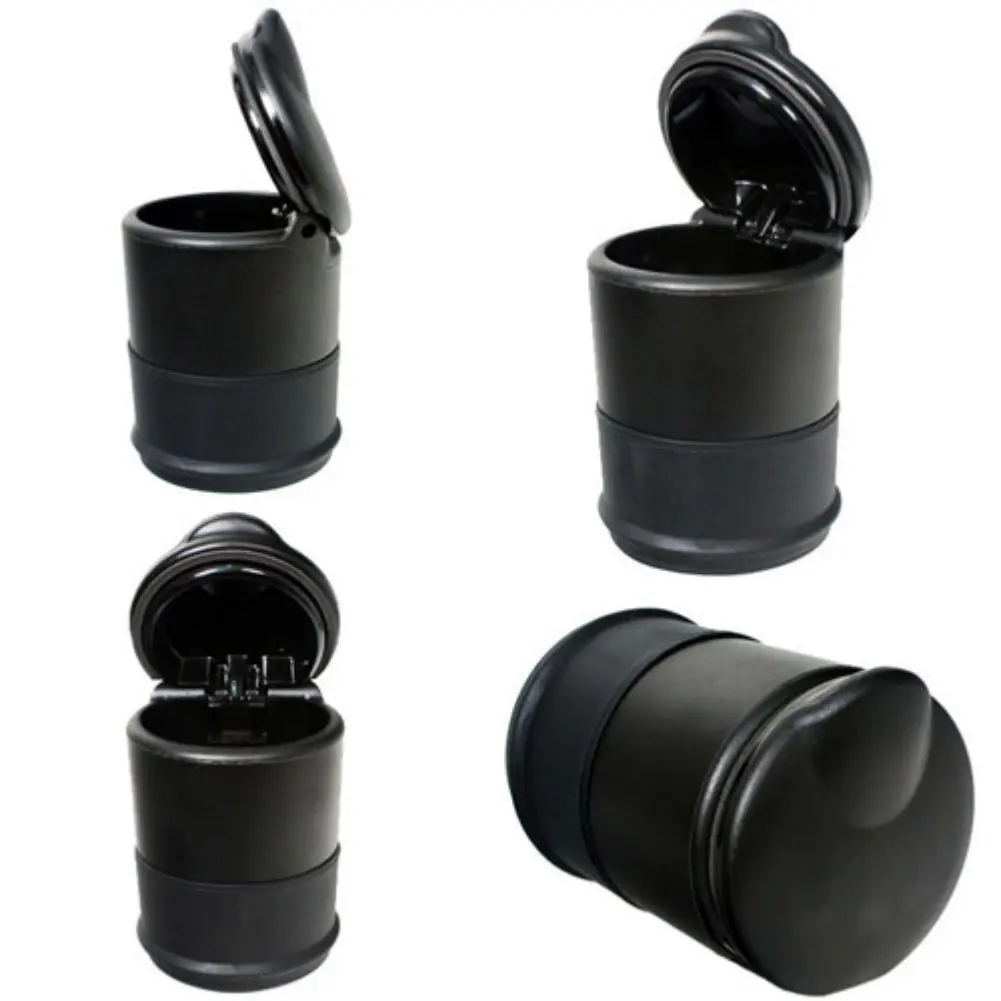 Black Cigarette Self Extinguishing Ashtray Portable Travel Home Car Auto Holder