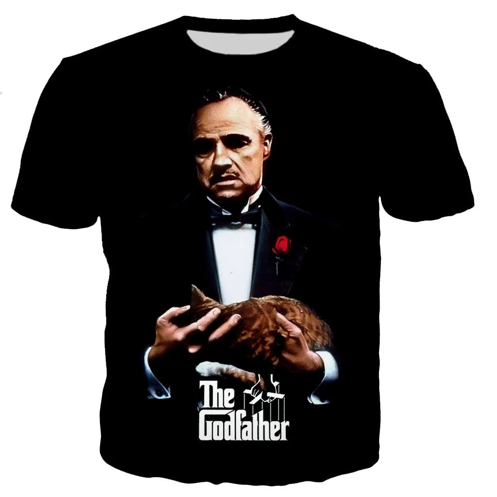 The Godfather T-Shirts Movie 3D Printed Streetwear Men Women Fashion Oversized Short Sleeve T Shirt Kids Tees Tops Man Clothing