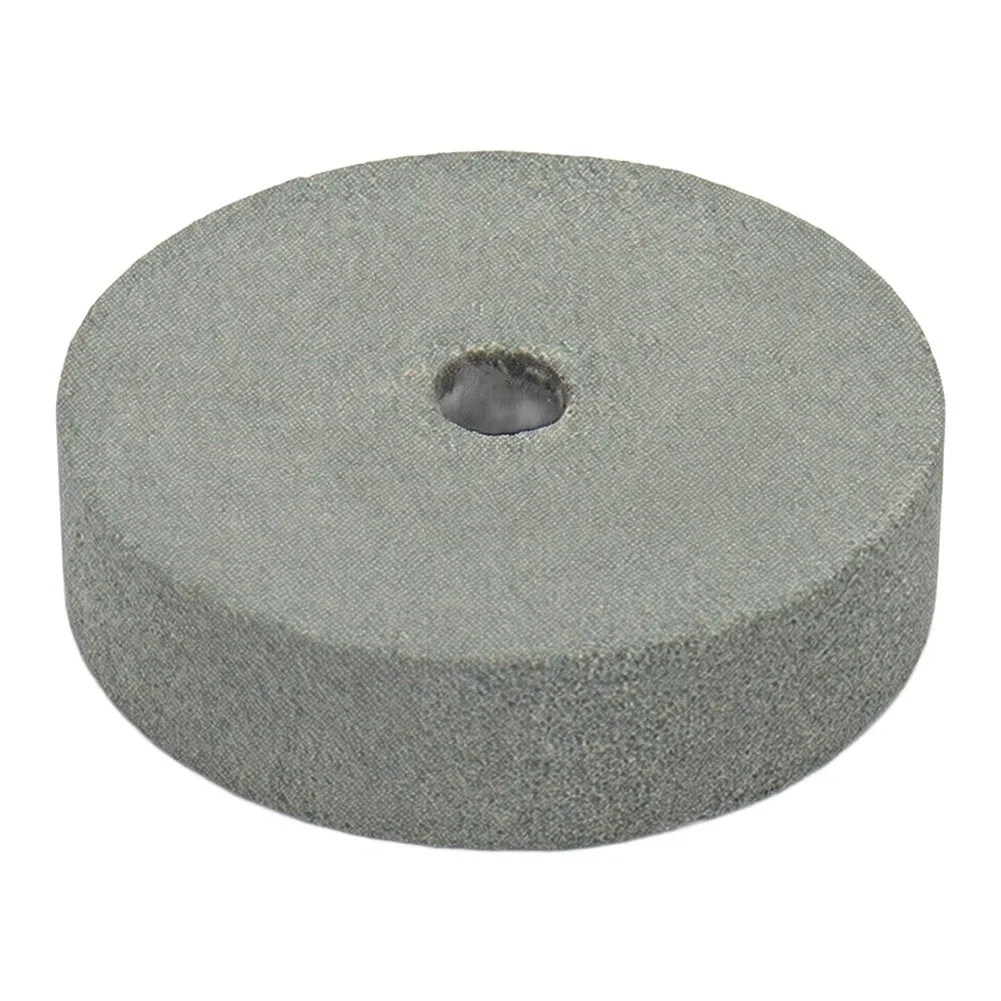 Metal Working Polishing Wheel Industrial 10mm Hole 20mm Width 75mm/3 Inches Ceramic Yellow/White/Gray Brand New