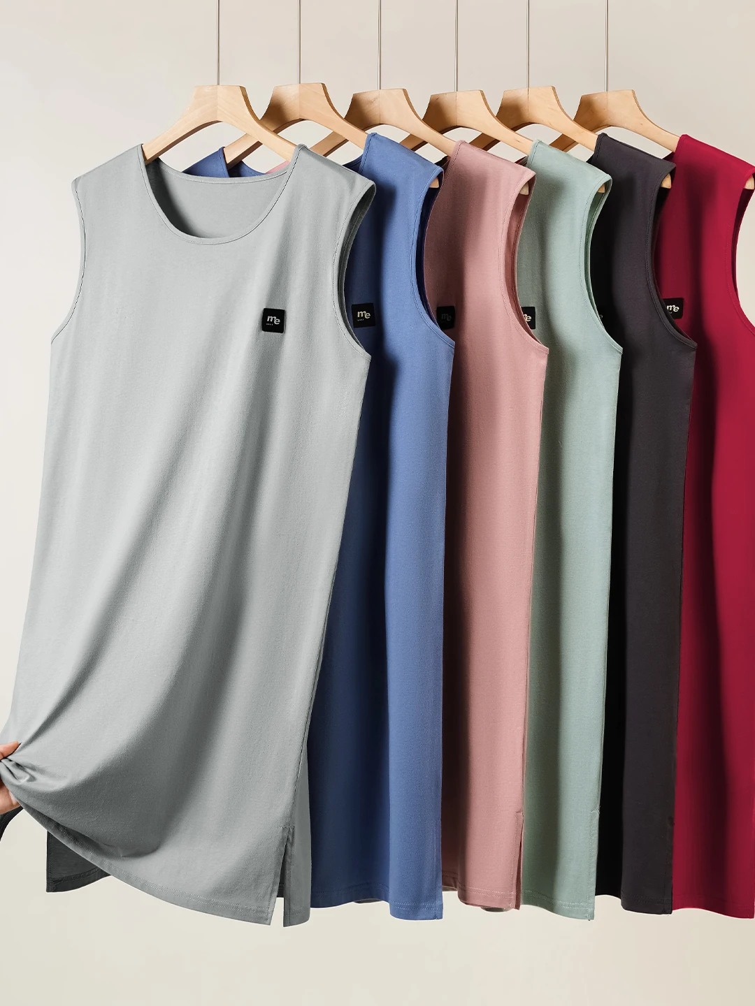 Pure Cotton Sleeveless Pajamas Men's Romper Robe Long Coat Bathrobe Special for Circumcision Aftercare Summer Thin Sleepwear