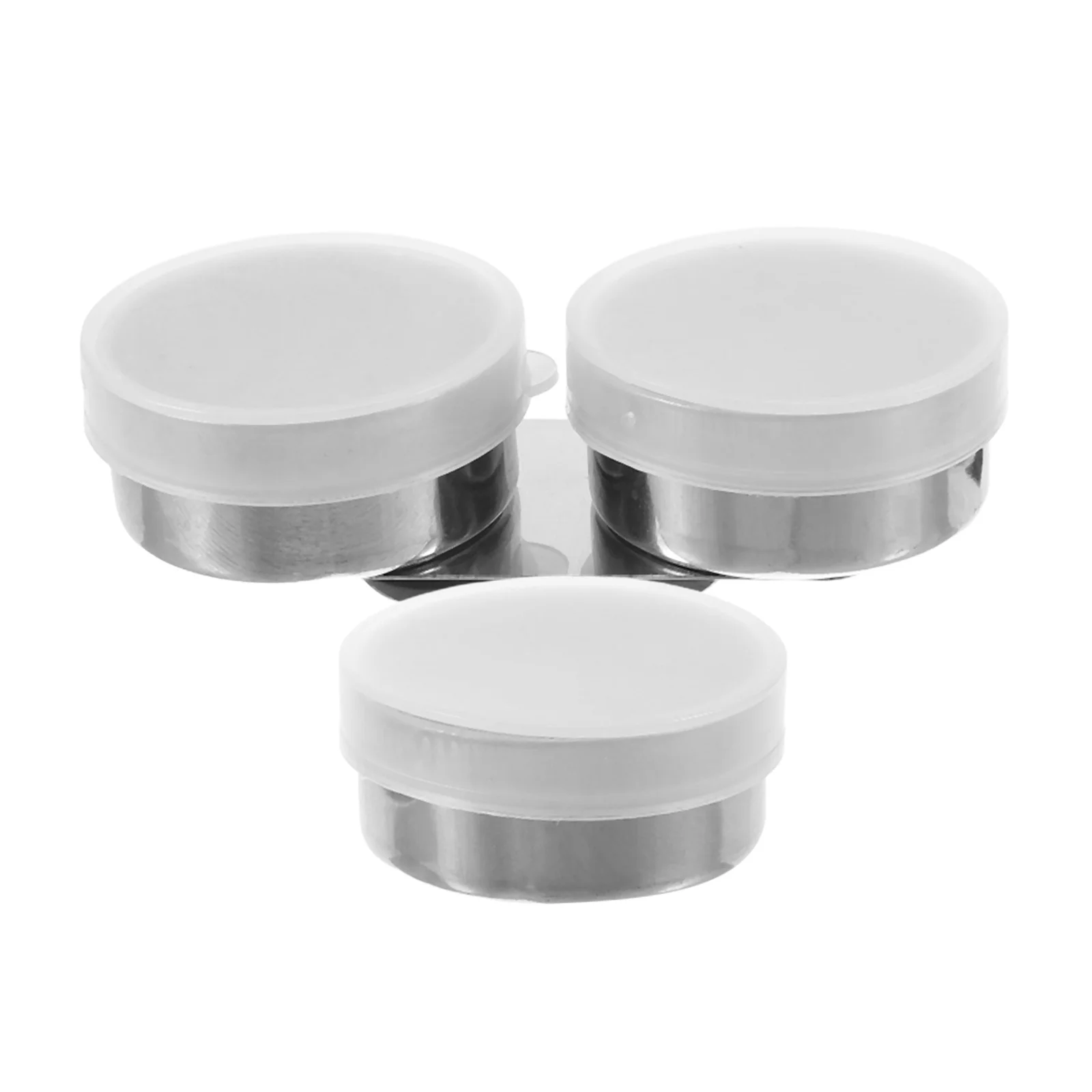 

2Pcs Oil Painting Palette Cups Stainless Steel Mixing Pot with Lid Brush Washer Clip Suitable for Artists Art Students Hobby