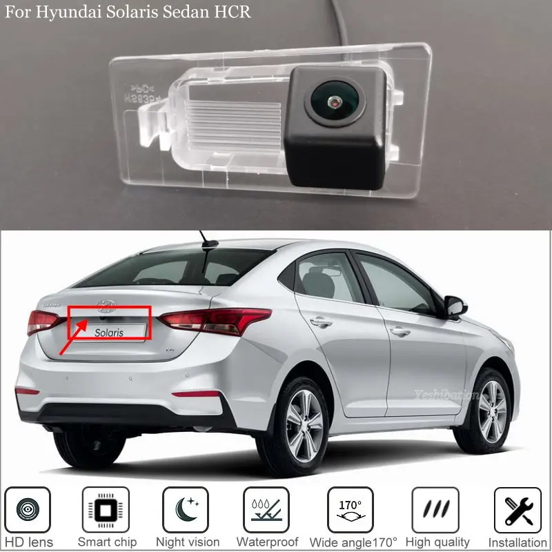 Car Rear View BackUp Camera For Hyundai Solaris Sedan HCR 2017-2021 Elantra/Avante 2011-2020 HD CCD Parking Camera