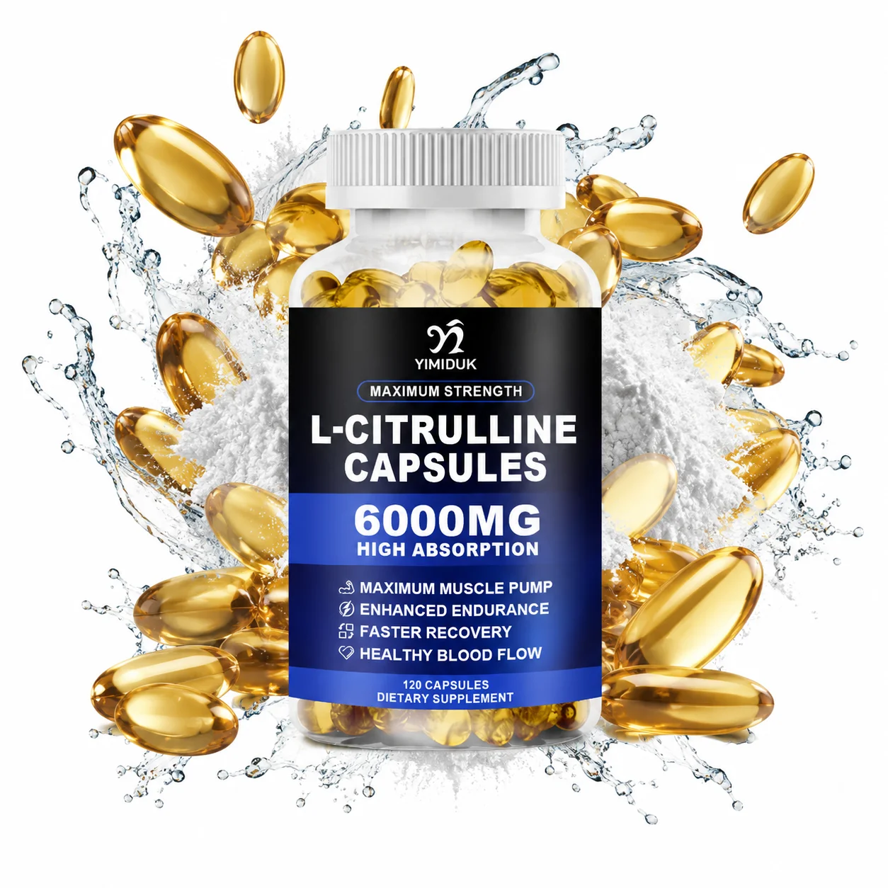 L-Citrulline Workout Supplement, Support Muscle Training, Optimize Circulation, Clear Free Radicals, Reduce Body Inflammation