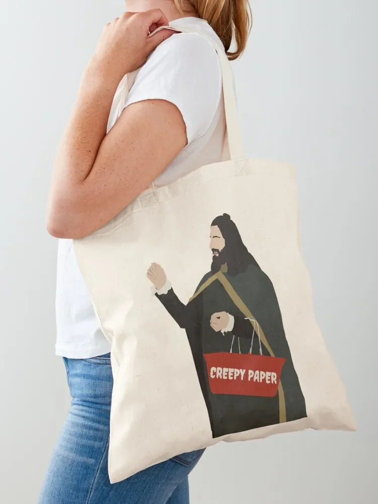 Creepy Paper - Nandor - What We Do In the Shadows Digital Art Tote Bag bag luxury women cute pouch bag