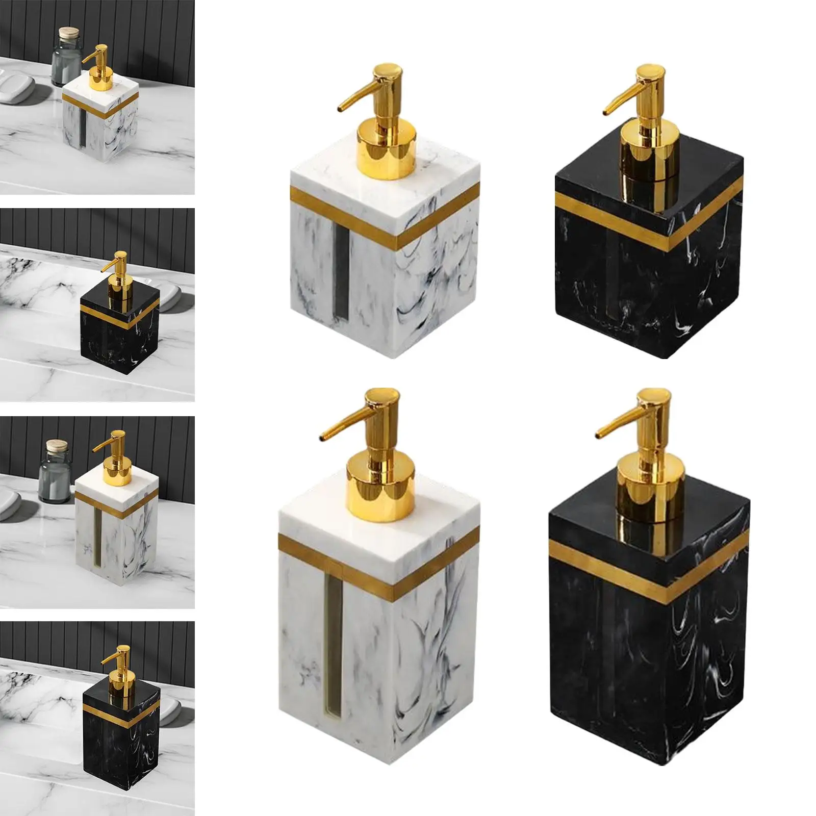

Диспенсер для мытья тела, контейнер для жидкости для ванной комнаты из смолы, прочный дозатор жидкого мыла для рук для прачечной, столешницы, ванной комнаты, отеля