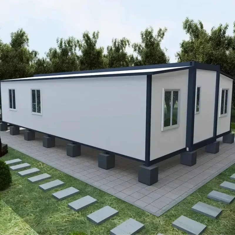 Factory Customized Folding Expandable Container 3 in 1 Prefab House with Bathroom and Kitchen Foldable Prefabricated Home