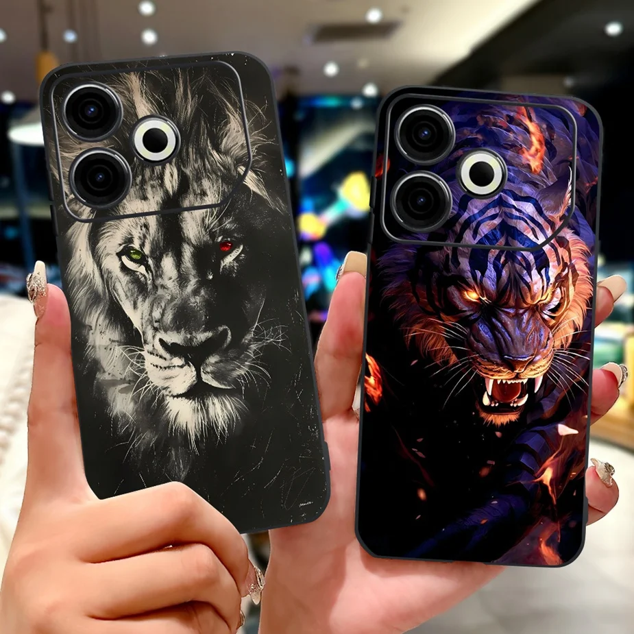 ل Tecno Pova 6 Neo 5G حافظة KL8 لطيف القط محظوظ كوي رسمت غطاء لينة حافظة هاتف من البولي يوريثان ل Tecno Pova 6 Pro Pova6 Neo Fundas أكياس