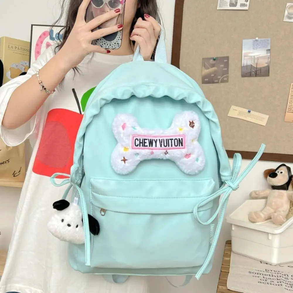 

JK Bowknot Backpack Girl's Heart Large Capacity Students School Bag Storage Bag Korean Style Teenagers Shoulder Bag Outdoor