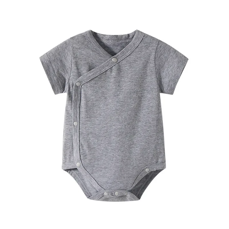 Summer T-shirt Baby Boys Girls Baby Bodysuits 0-12months Monk attire Fashion Newborn Odell cotton double-layer belly protection