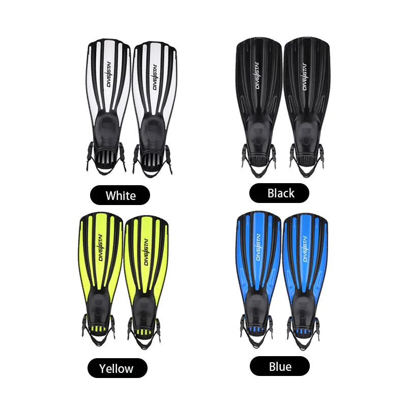 

DIVESTAR New Arrival Custom Logo Swimming Flippers Adjustable Strap Various Color Scuba Diving Fins For Adult