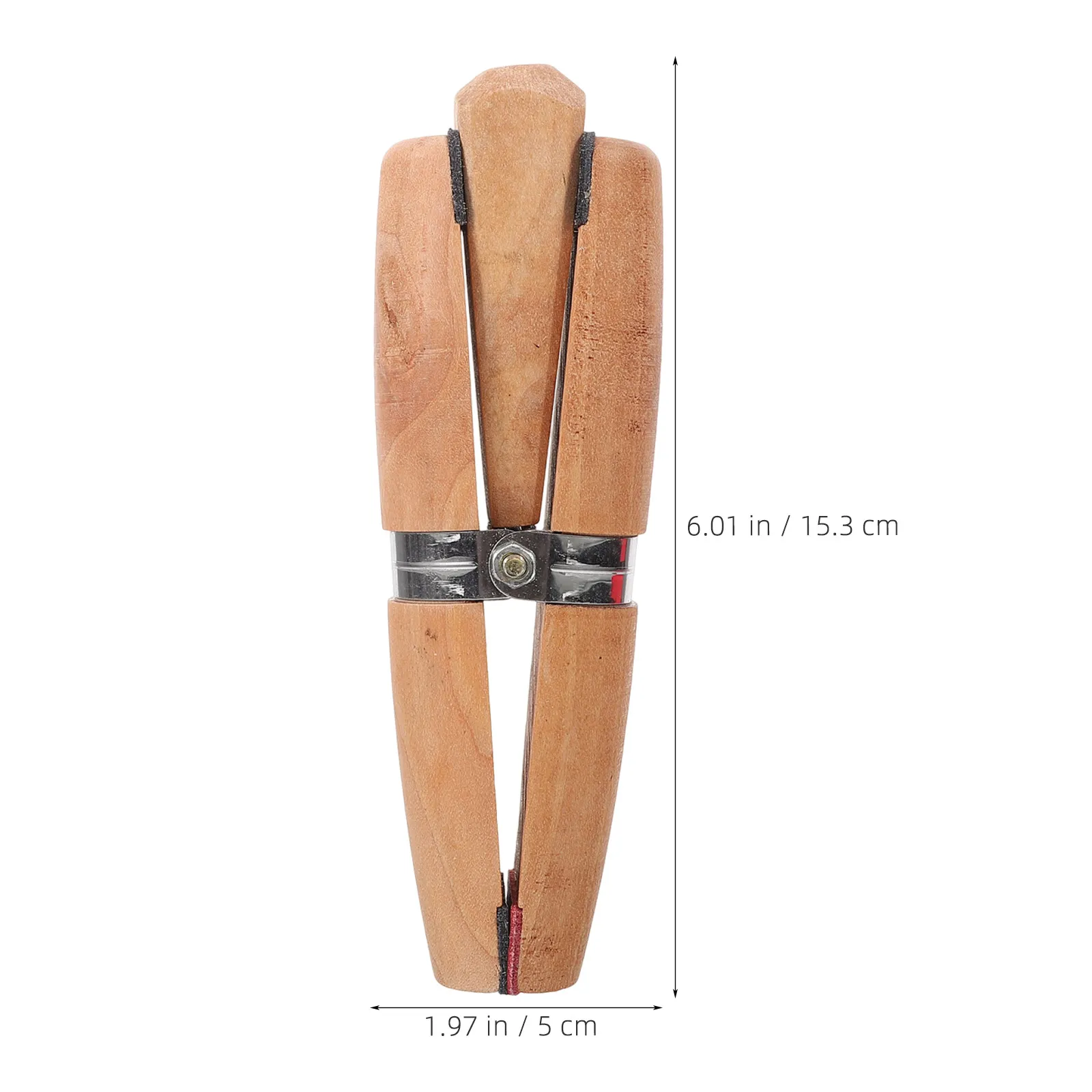 2Pcs Wooden Ring Clamp Jewelry Making Handheld Vise Holder Tool for Ring Repair Polishing Filing Stone Setting